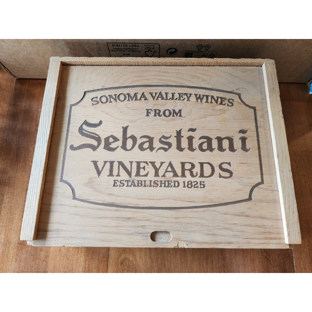 EMPTY Wine Box Original Wood Case